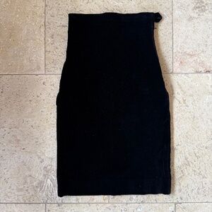 Romeo Gigli Black Velvet Pencil Skirt